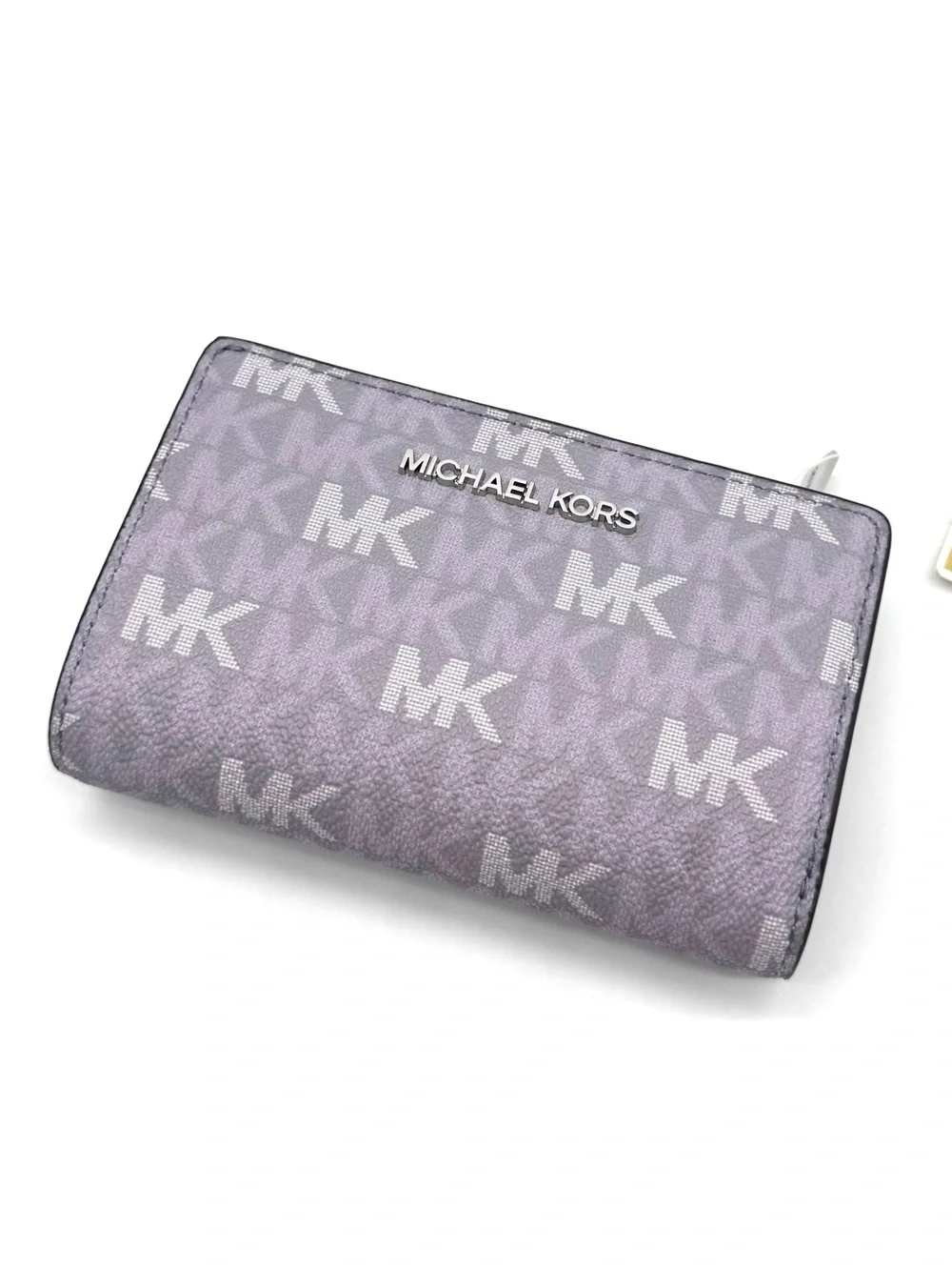Michael Kors Medium Jet Set Travel Zip Chain Bifold Wallet - Lilac